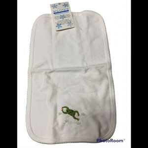 NWT Bella Bliss Frog Burp Cloth